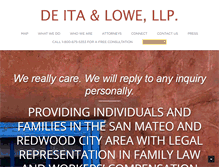 Tablet Screenshot of deitaandlowe.com